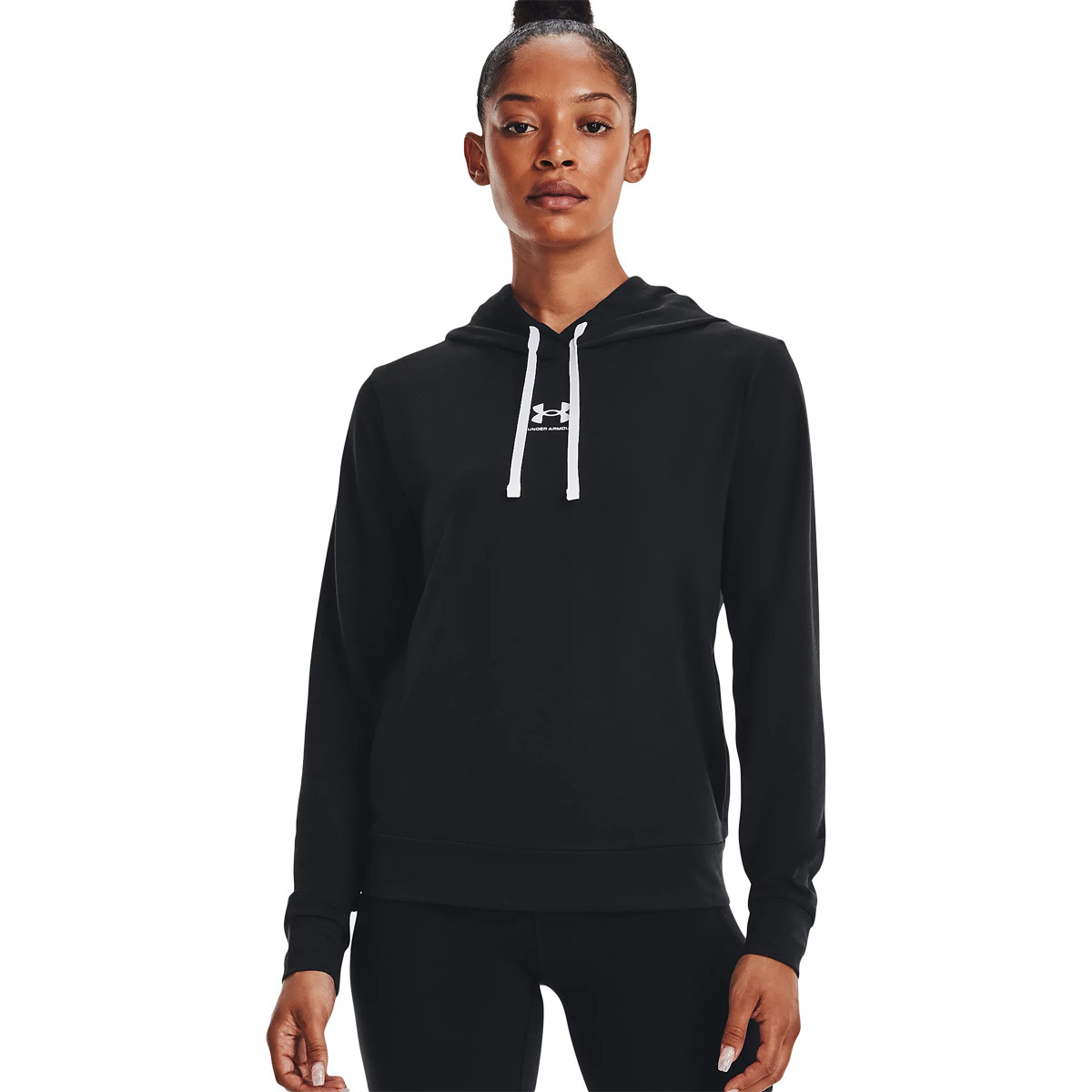 SUDADERA UNDER ARMOUR MUJER RIVAL TERRY CON CAPUCHA - UNDER ARMOUR